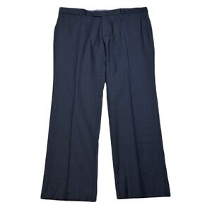 Tommy Hilfiger Dress Pants Mens 40x30 Blue Plaid Modern Fit Stretch Wool NEW‎